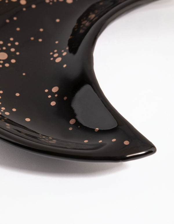 Black Moon Ceramic Trinket Tray