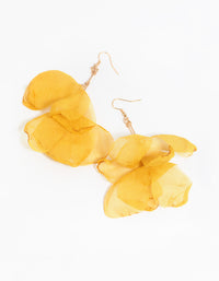 Yellow Flower Drop Earrings - link has visual effect only