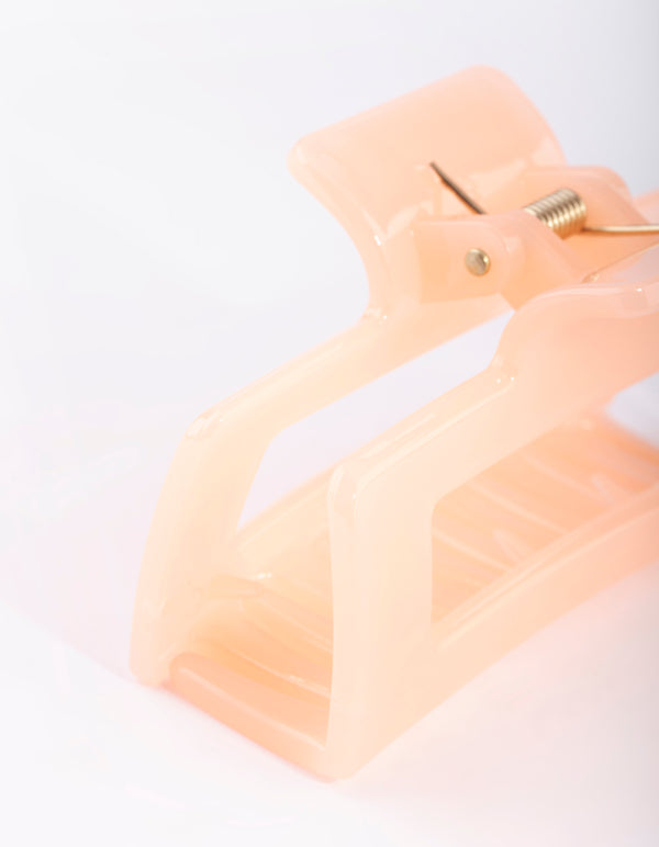 Rectangular Orange Acrylic Claw