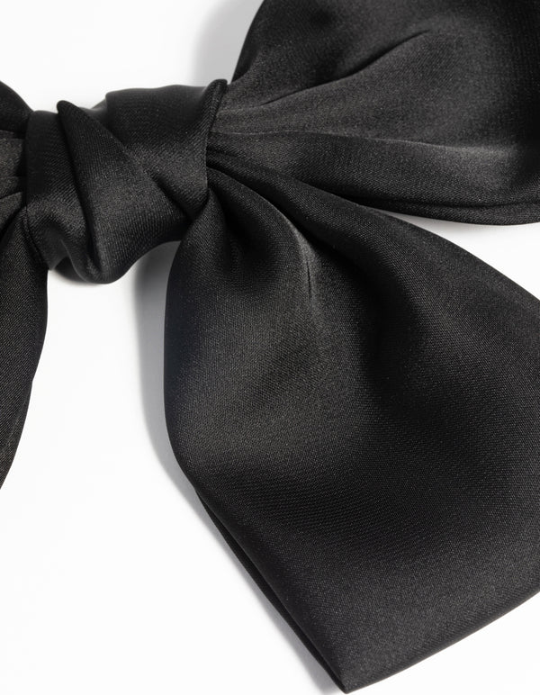 Black Bow Clip
