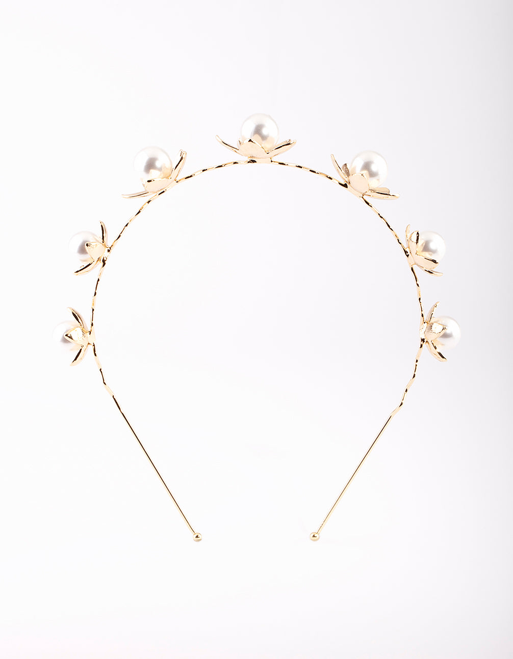 Gold Pearl Headband