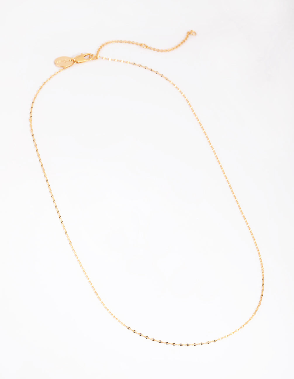 Gold Plated Medium Detailed Chain Necklace