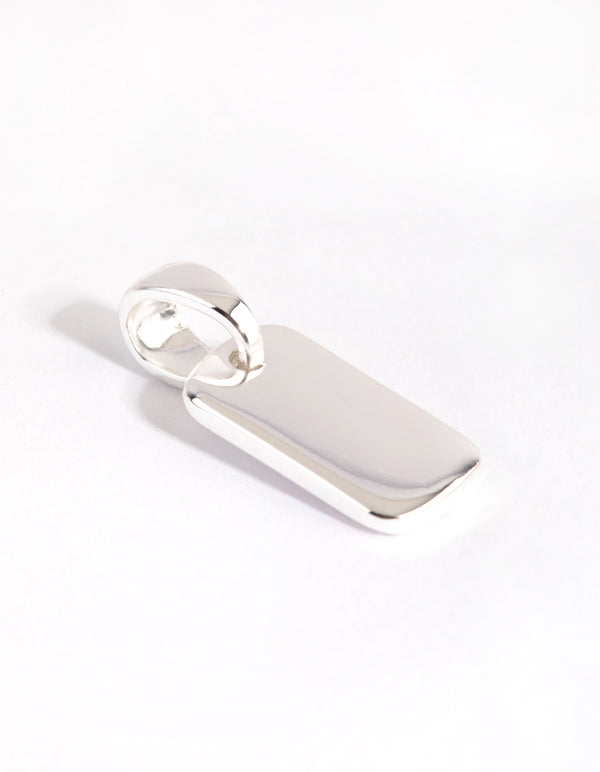 Silver Plated Mini Tag Charm