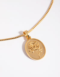 Gold Plated Vintage Flower Charm - link has visual effect only