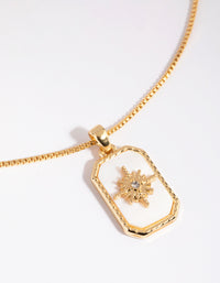 Gold Plated Shell Inlay Charm - link has visual effect only