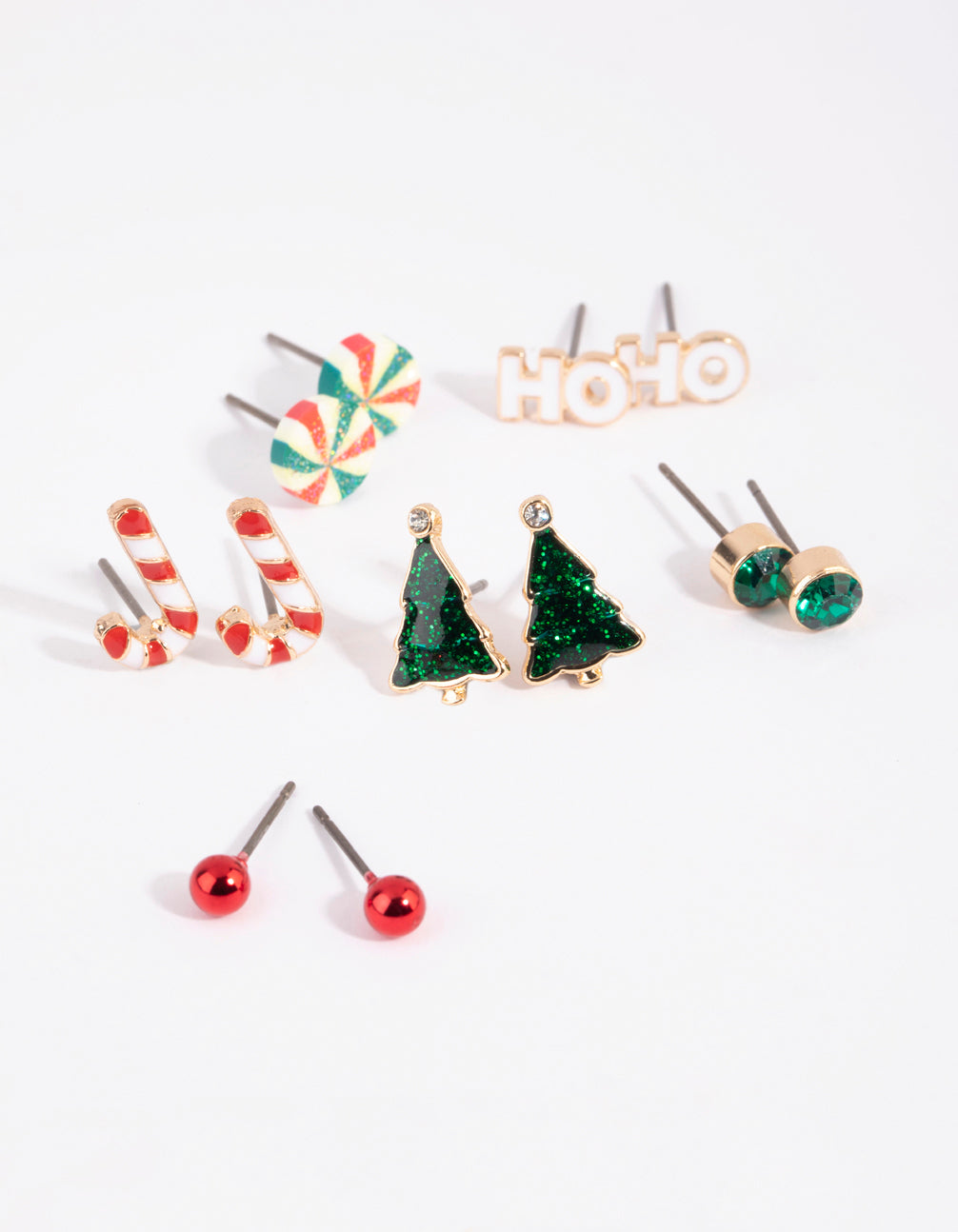 Kids Festive Candy Stud Earring 6-Pack
