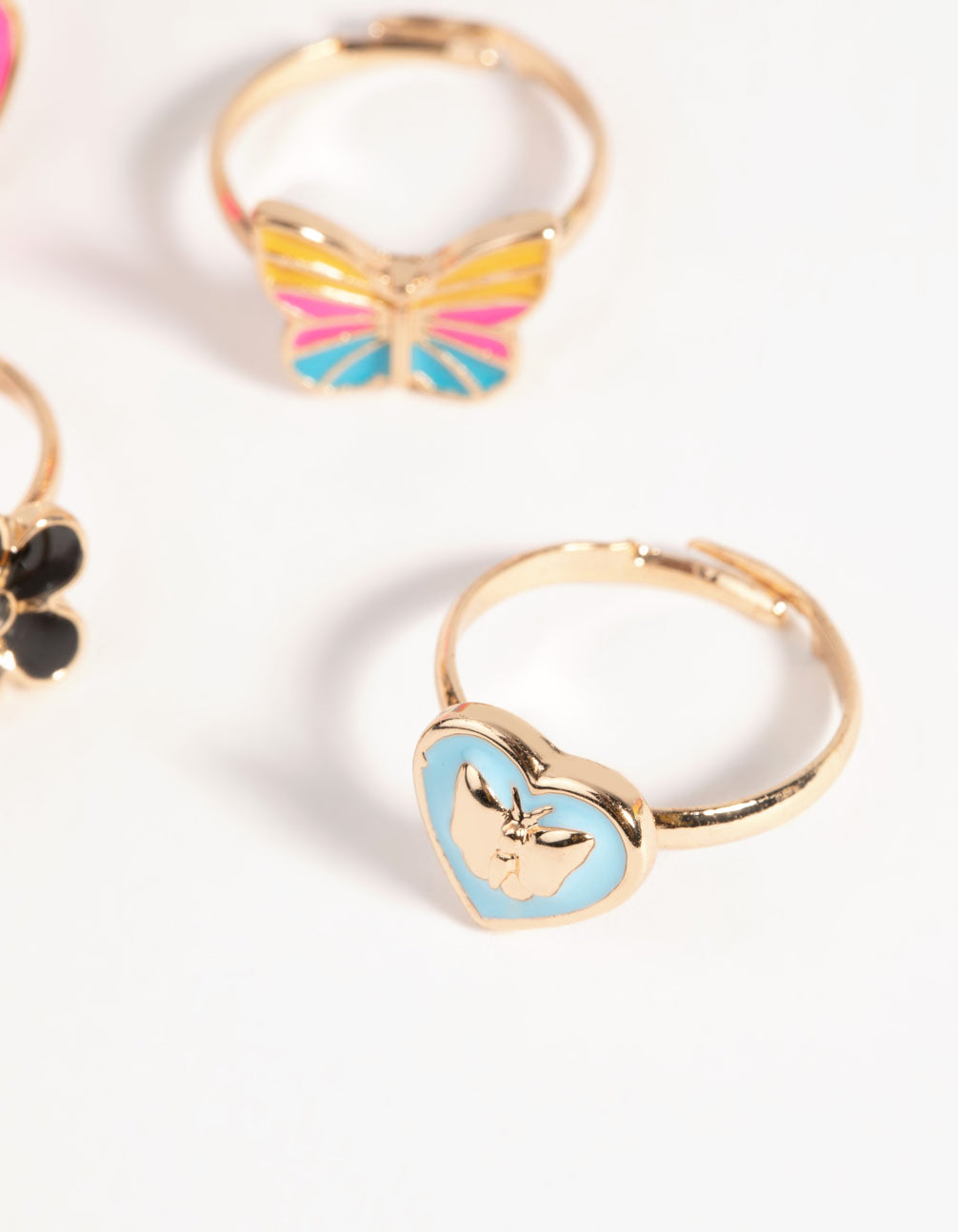 Kids Butterfly Mood Ring 5-Pack