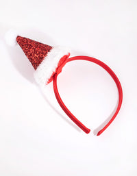 Kids Festive Glitter Santa Hat Headband - link has visual effect only