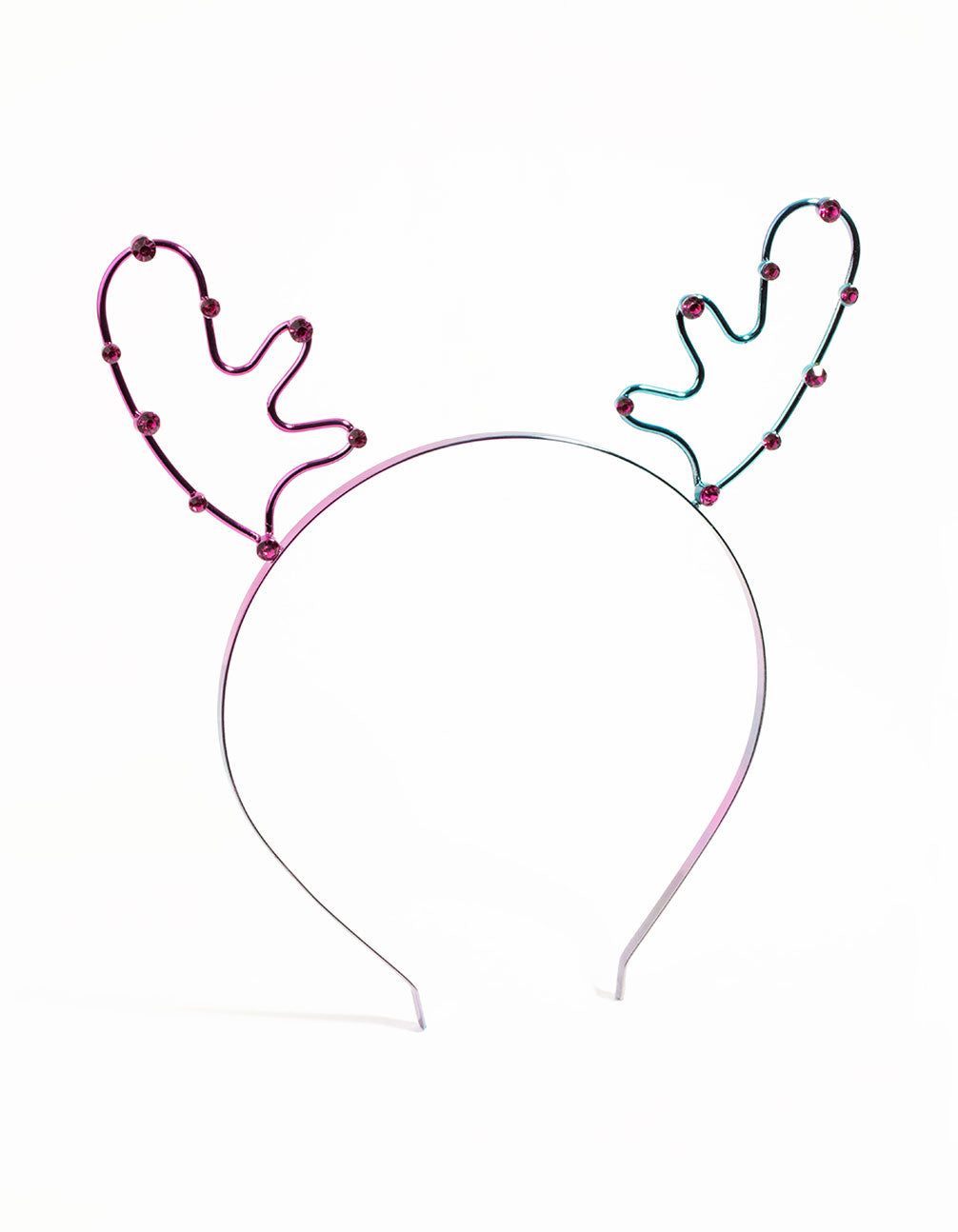 Kids Festive Diamante Antler Headband