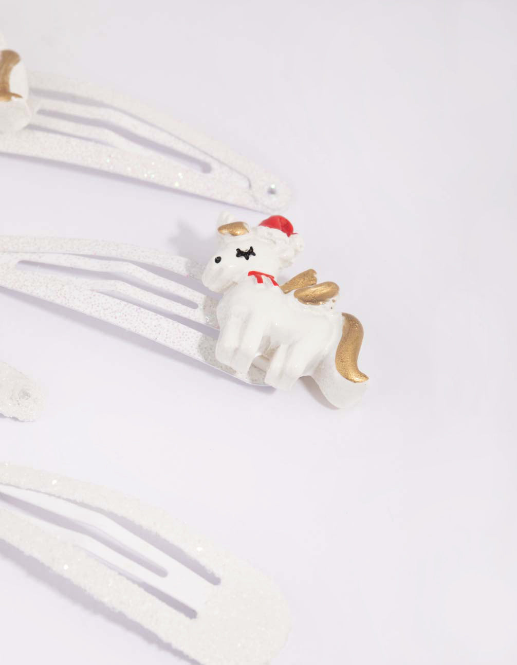 Kids Festive Snowflake Snap Clip 6-Pack