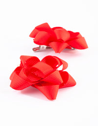 Kids Festive Present Bow Clips - link has visual effect only