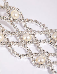 Silver Pearl Mesh Choker - link has visual effect only