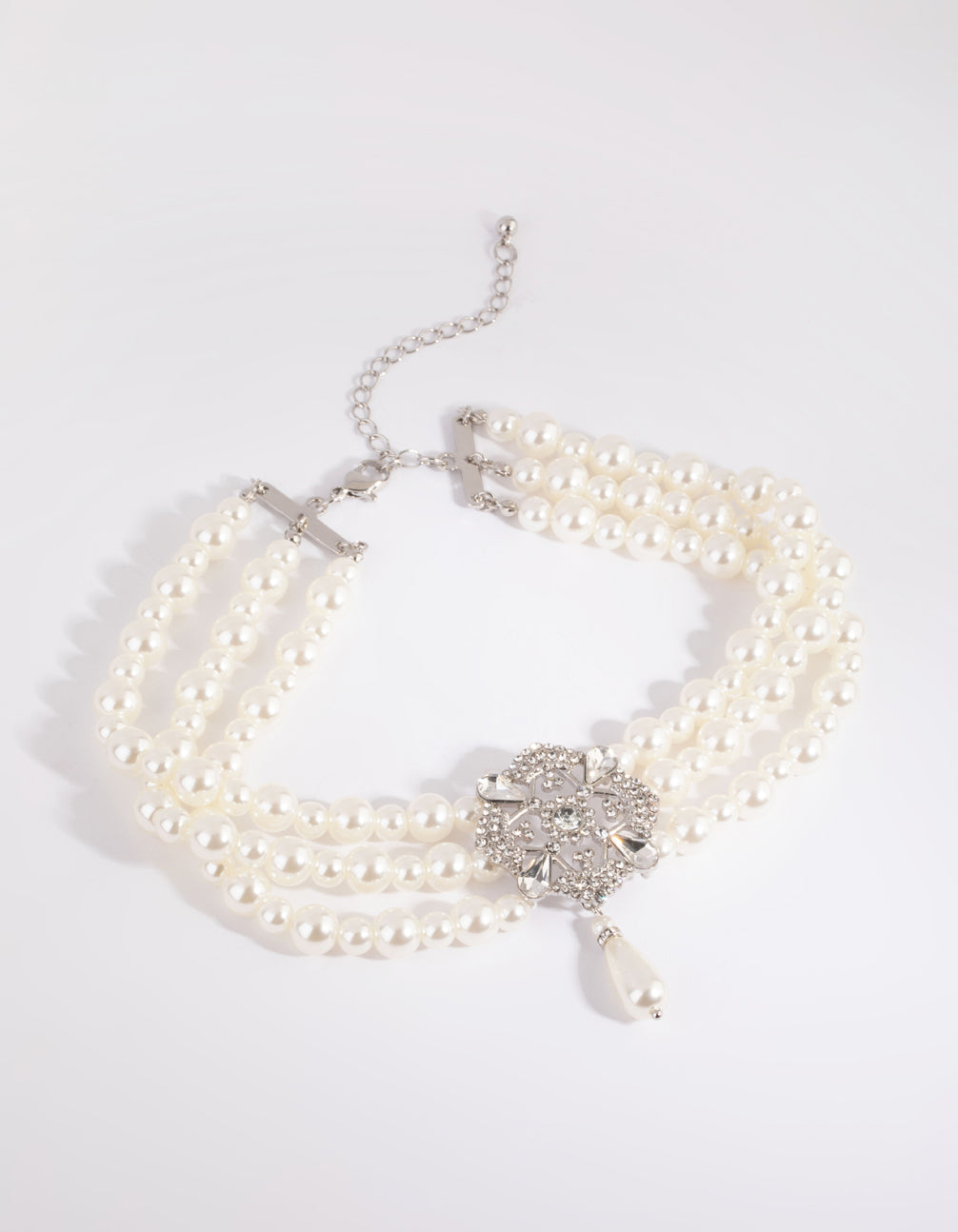 Silver Glamorous Choker