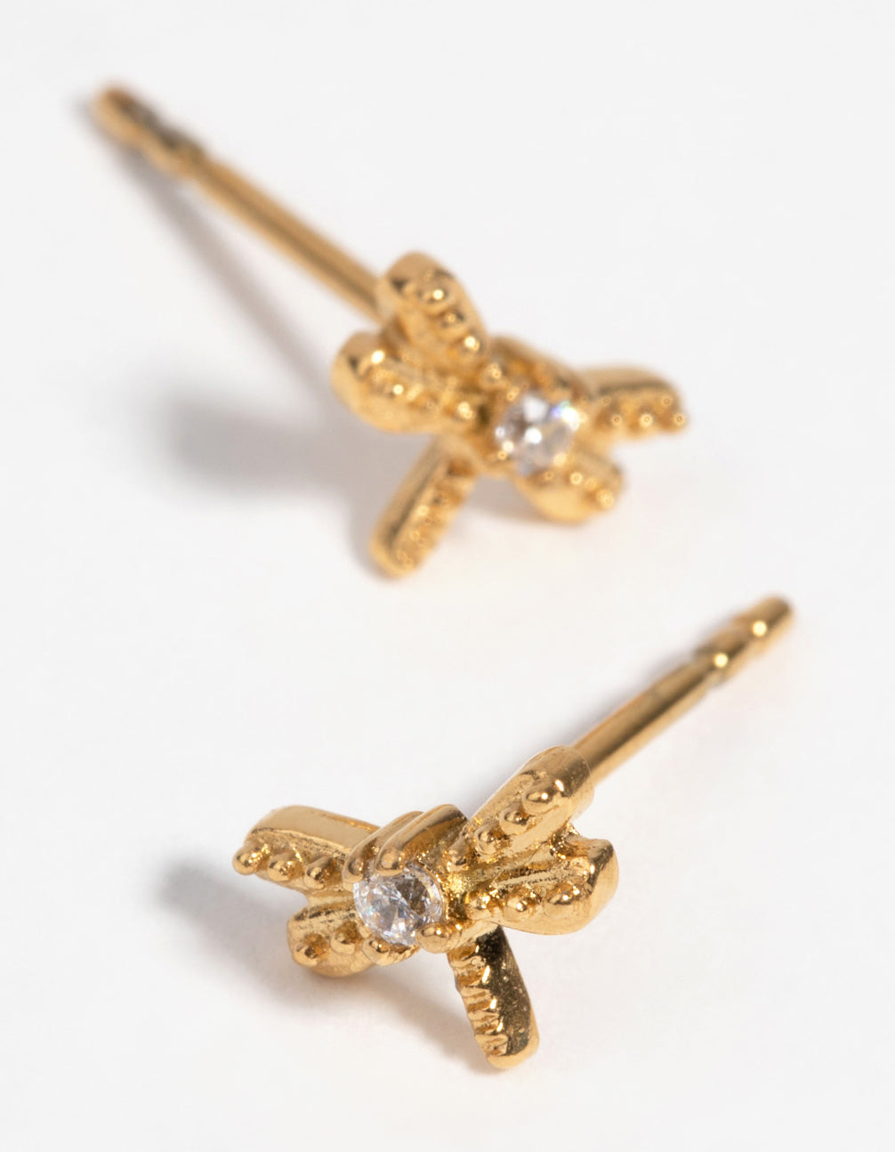 Gold-Plated Dragonfly Studs