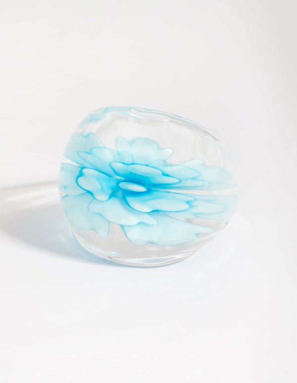 Blue Flower Ring