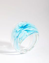 Blue Flower Ring - link has visual effect only