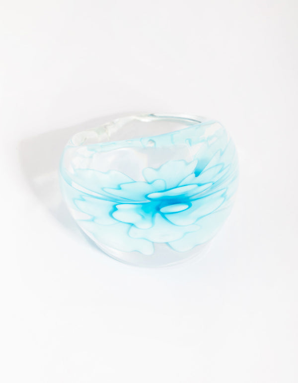 Blue Flower Ring