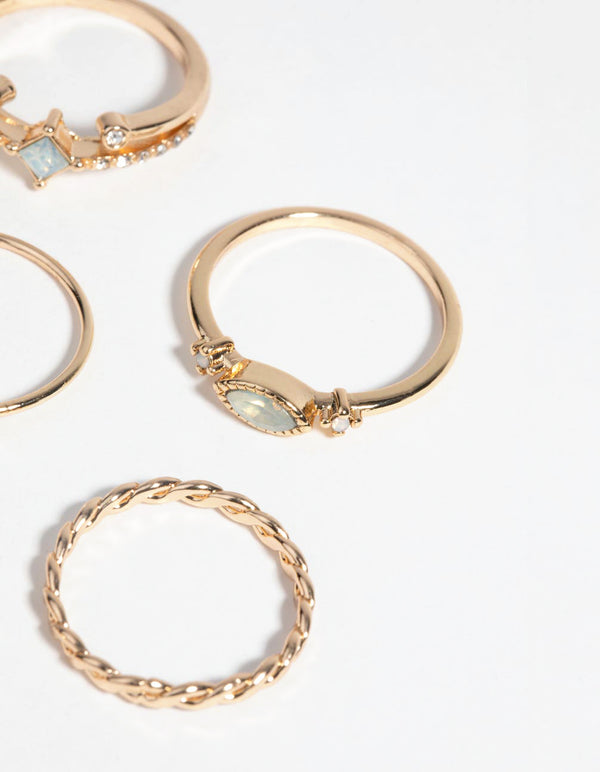 Gold Pretty Ring Pack