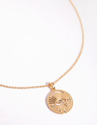 Gold Celestial Pendant Necklace - link has visual effect only