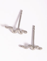 Surgical Steel Snake Stud Earrings - link has visual effect only