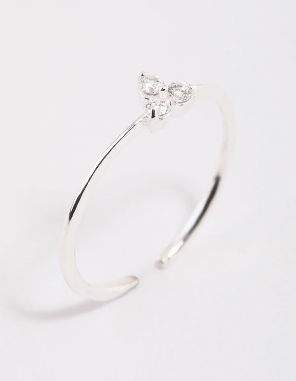 Sterling Silver Cubic Zirconia Ring