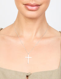 Waterproof Stainless Steel Cross Necklace - link has visual effect only
