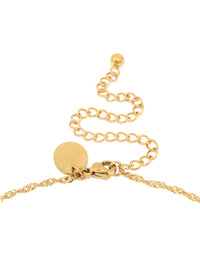 Waterproof Gold Plated Stainless Steel Diamante Star Necklace - link has visual effect only