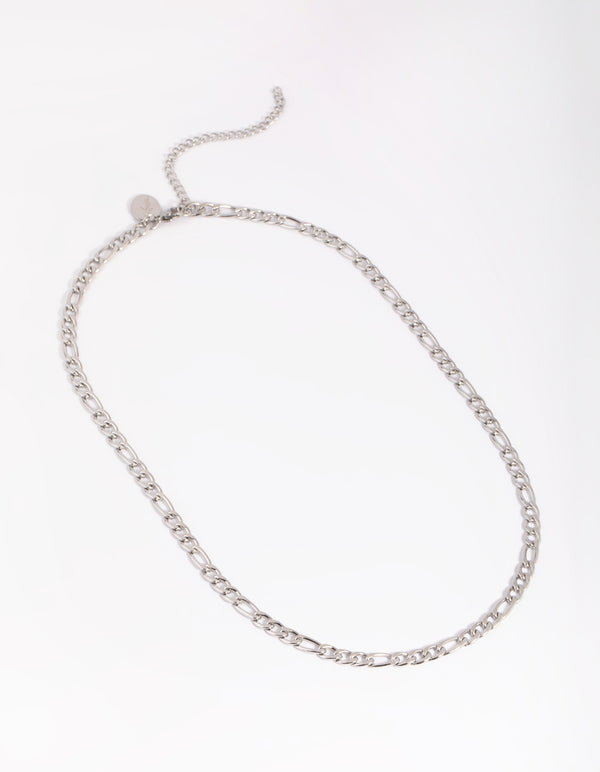 Waterproof Stainless Steel Figaro Necklace