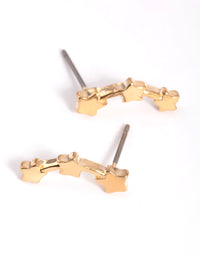 Gold Shooting Star Stud Earrings - link has visual effect only