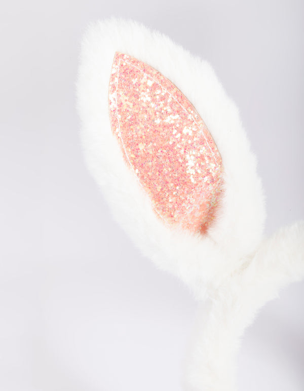Kids Glitter Bunny Headband