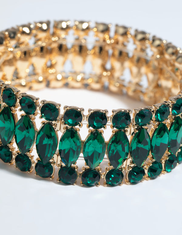 Green Marquise Bracelet