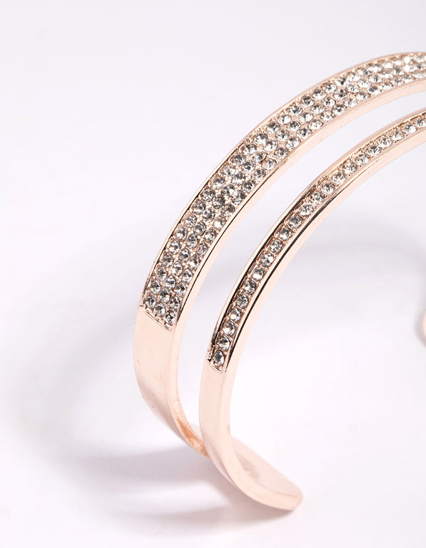 Rose Gold Diamante Bracelet