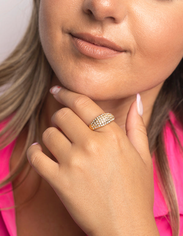 Gold Diamante Ring