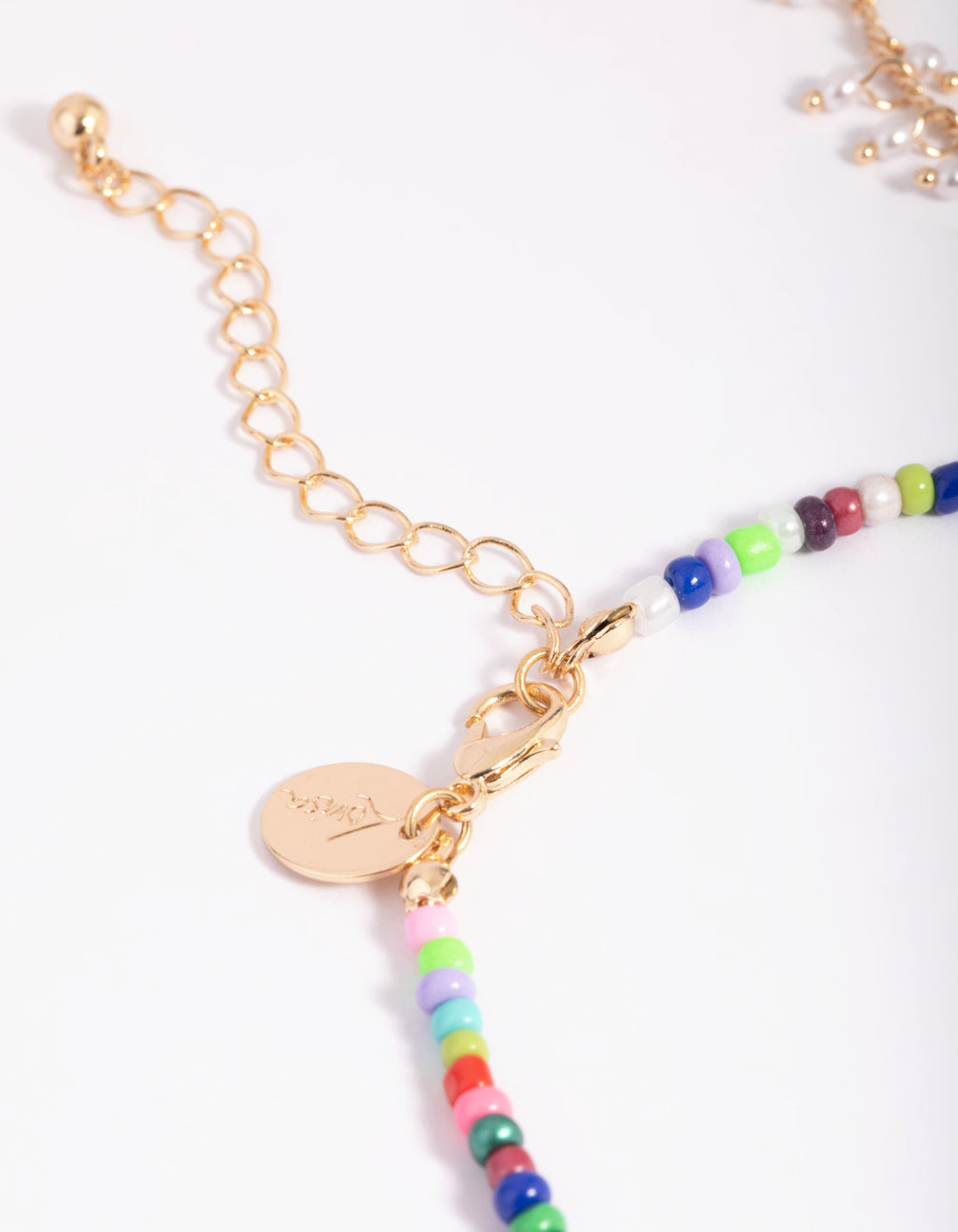 Gold Pearl Anklet Set