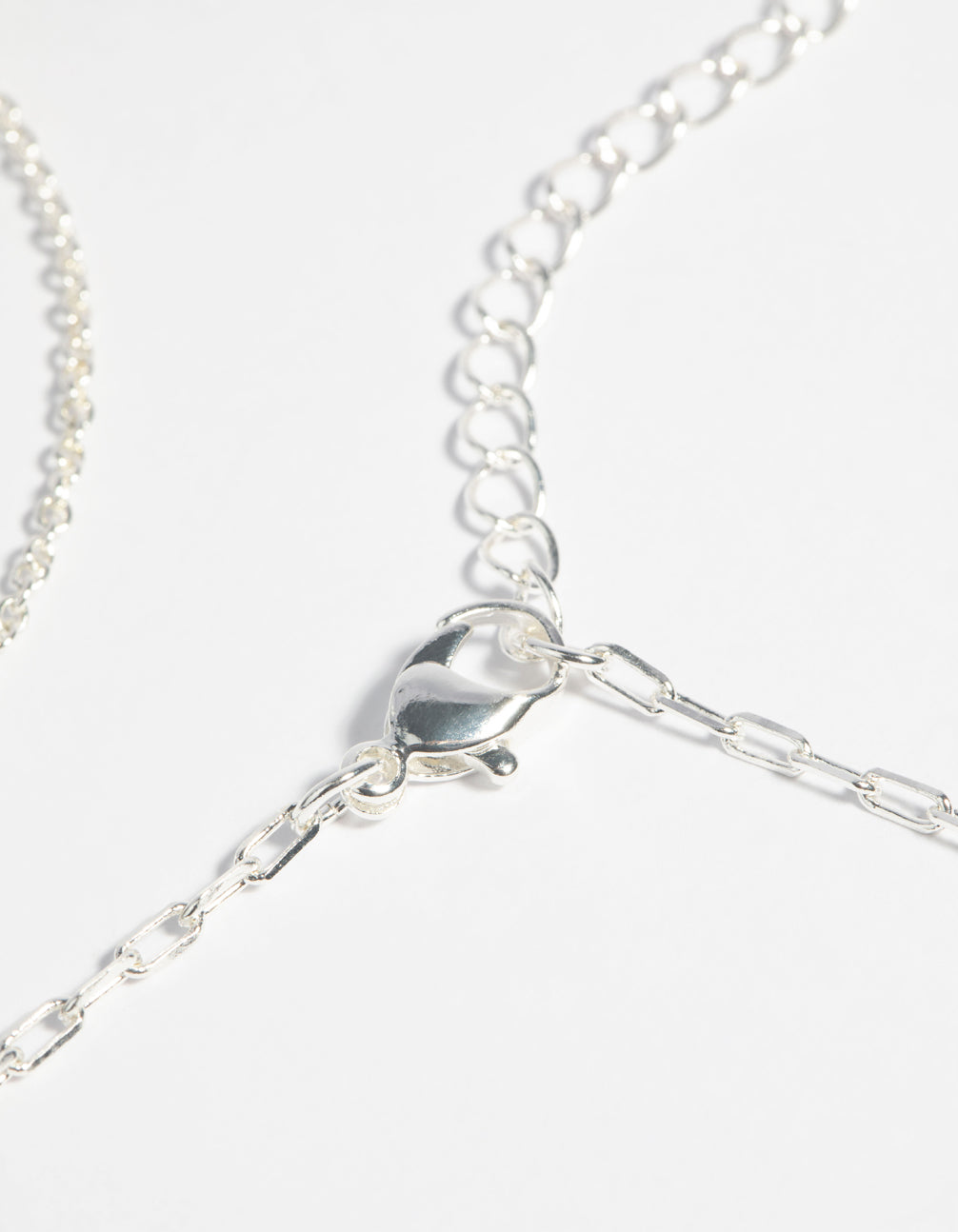 Silver Plated Fine Chain Anklet Set