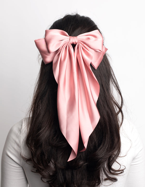 Pink Bow Clip