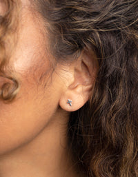 Sterling Silver Cross Stud Earrings - link has visual effect only