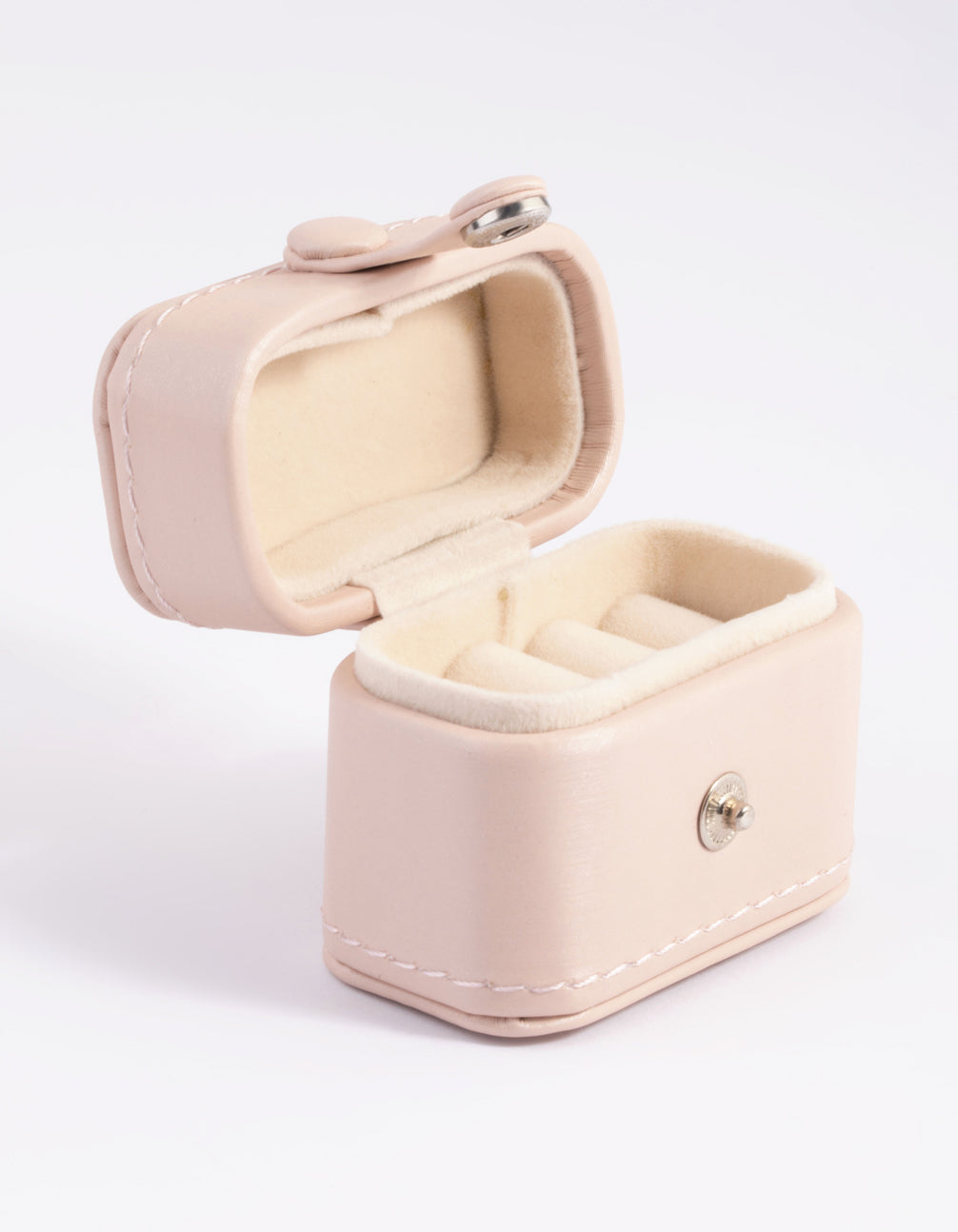 Blush Small Faux Leather Ring Box