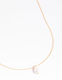 Gold Freshwater Pearl Necklace - link has visual effect only