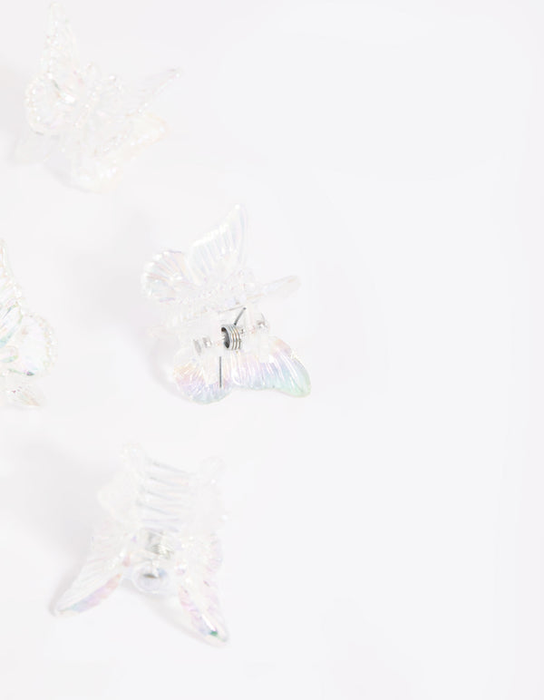 Kids Iridescent Butterfly Claw Pouch