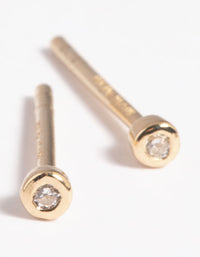Gold Plated Sterling Silver Micro Stud Earrings - link has visual effect only
