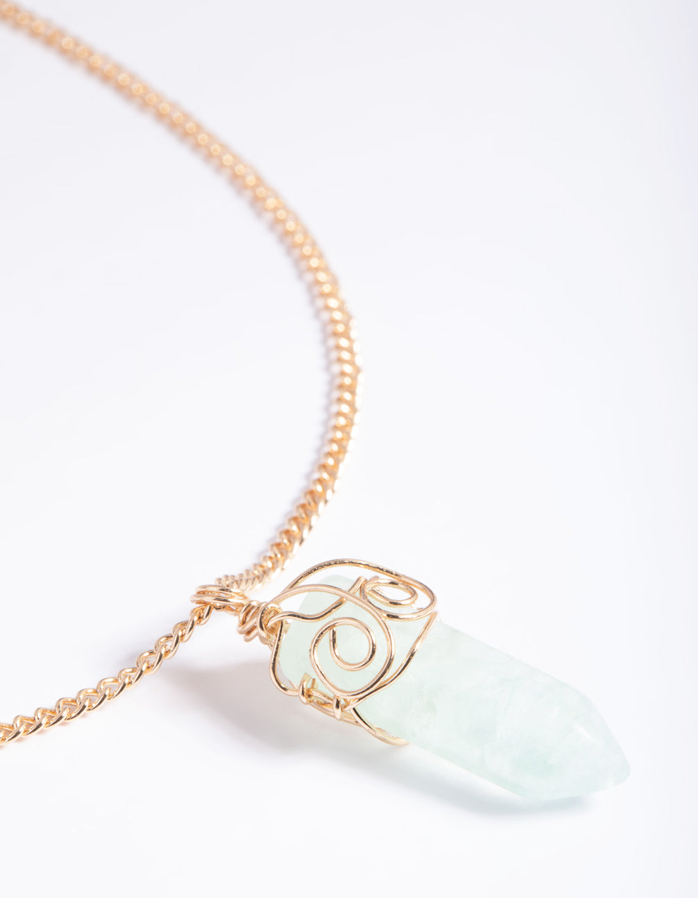 Green Fluorite Shard Necklace