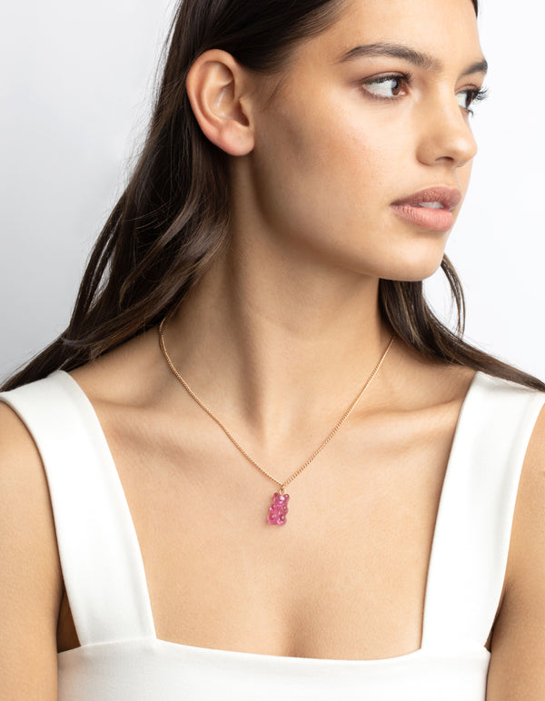 Acrylic Gummy Bear Necklace Pack