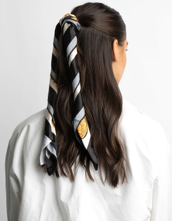 Colourful Vintage Print Bandana Hair Scarf