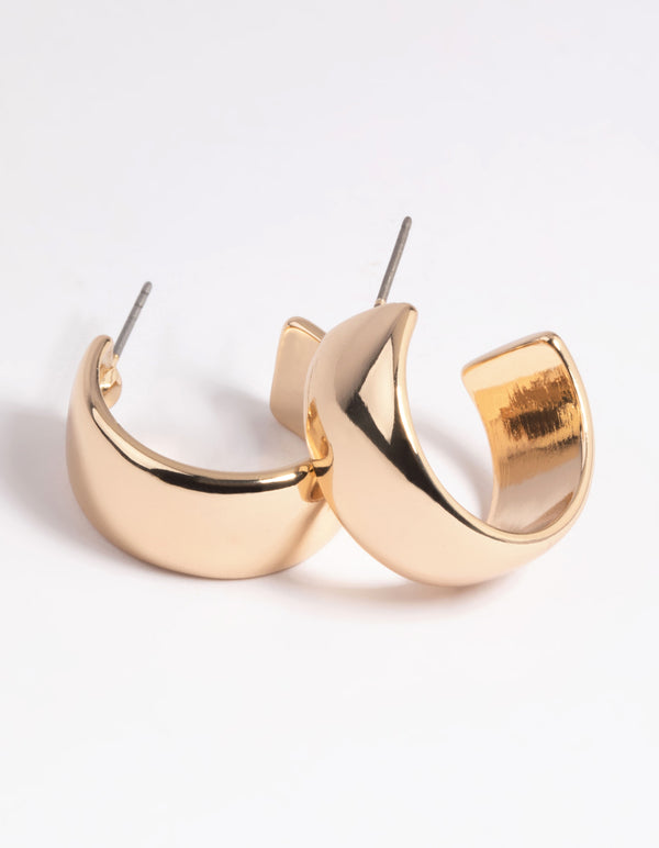 Gold Chunky Hoop Earrings