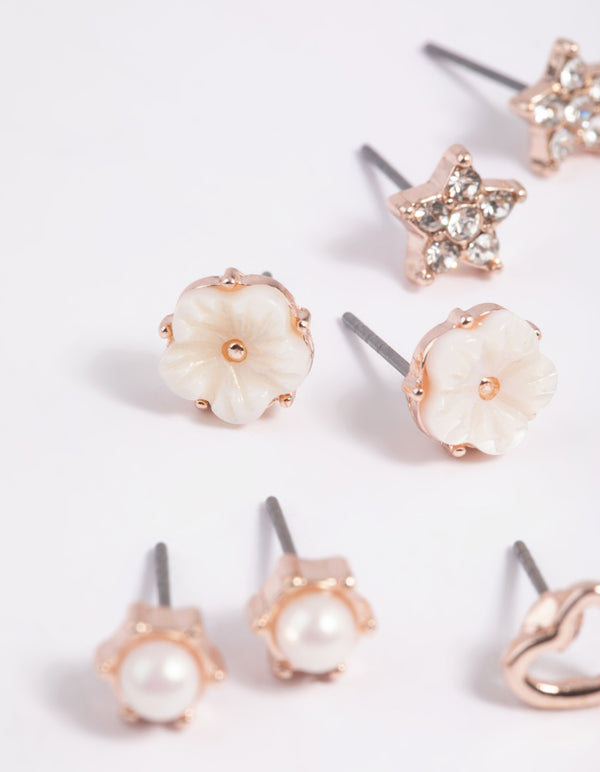 Rose Flower Stud Earring Set for Women Small Earring Jewelry 36 Pairs Random Mix　並行輸入品 Elmwoods Auctions | A PAIR OF VINTAGE DIAMOND FLOWER STUD EARRINGS in