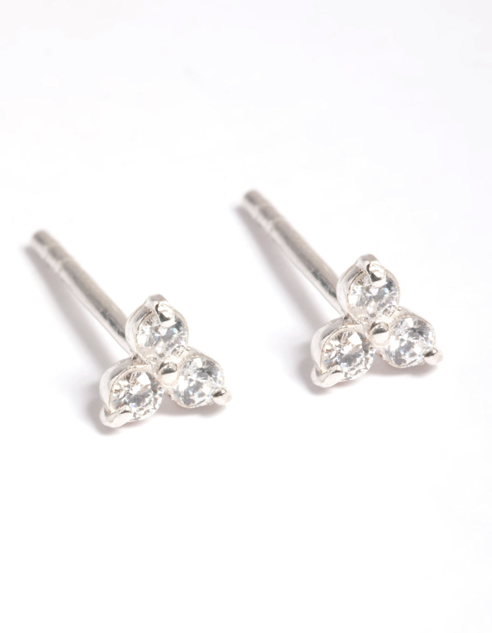 Sterling Silver Cubic Zirconia Stud Earrings