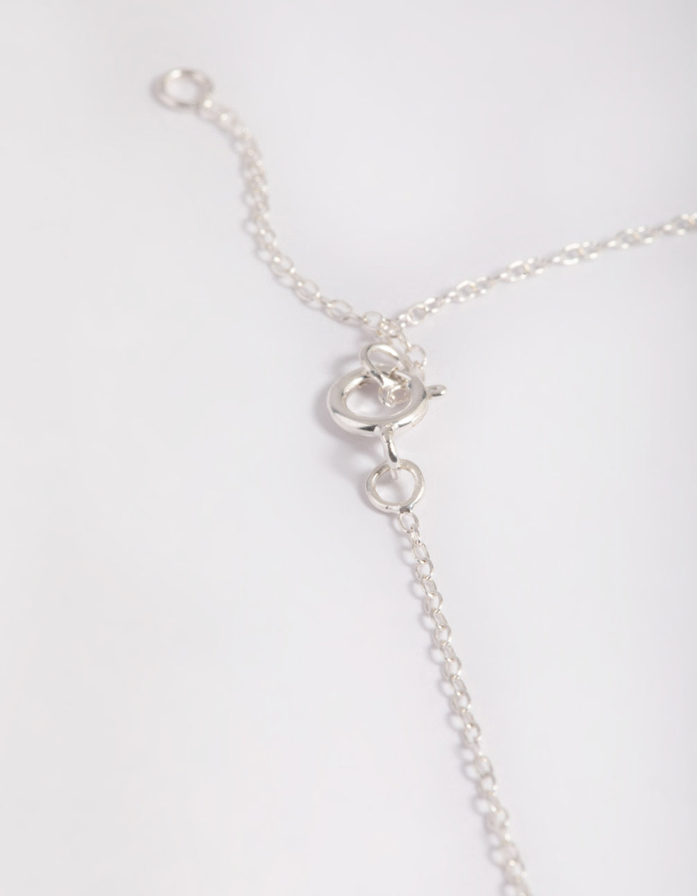 Sterling Silver Cubic Zirconia Marquise Cross Necklace