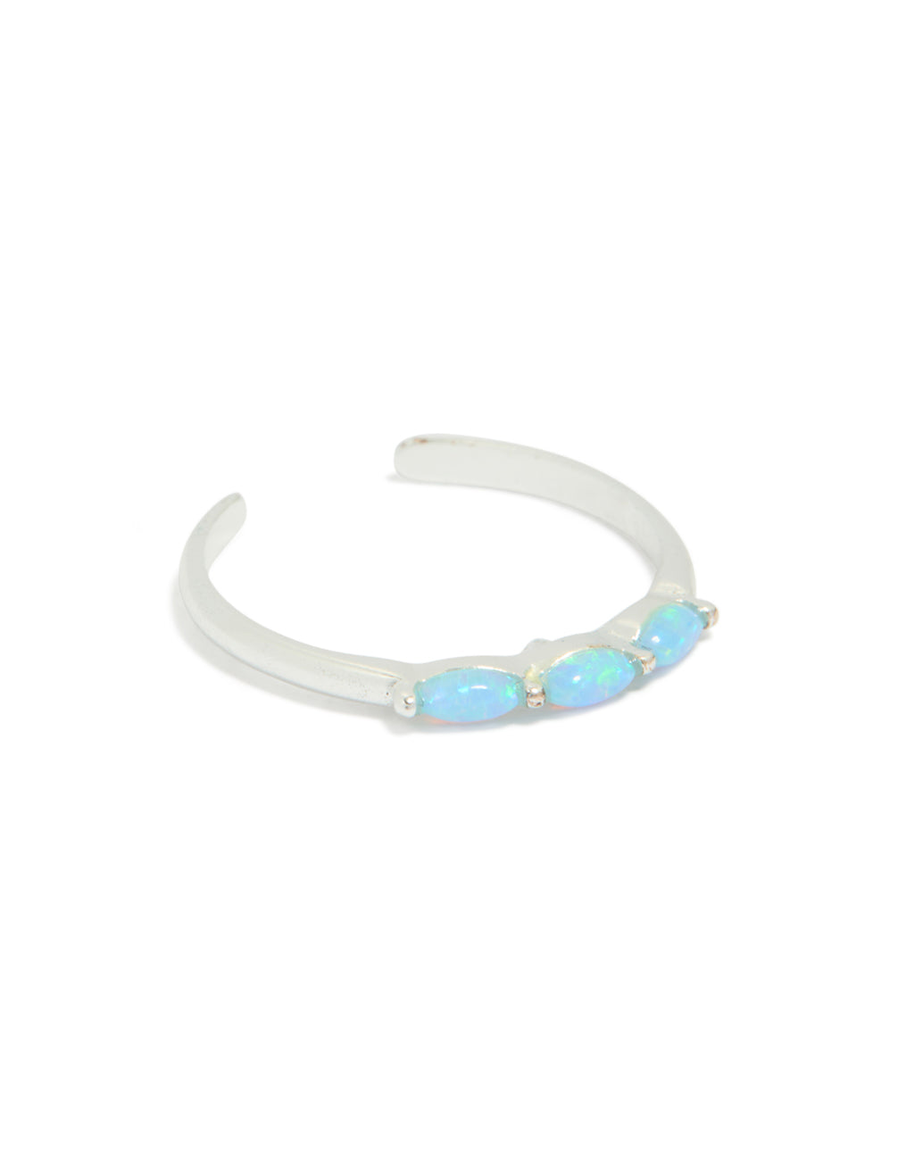 Sterling Silver Blue Opal Ring