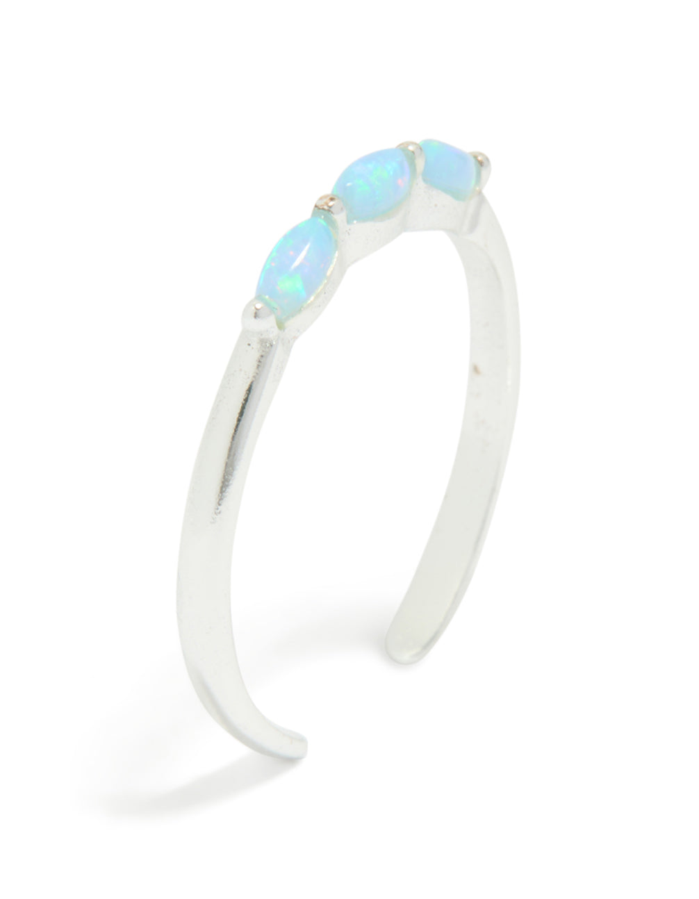 Sterling Silver Blue Opal Ring